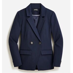J. Crew Navy Blue Devon Blazer in Bi-Stretch Cotton Blend BP412 Women’s 24